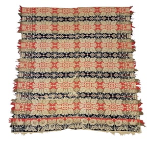 JACQUARD COVERLET