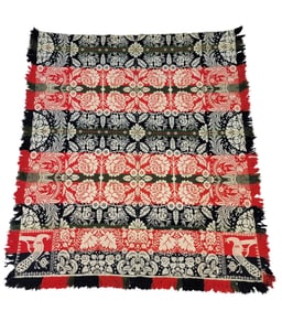 JACQUARD COVERLET