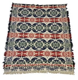 JACQUARD COVERLET
