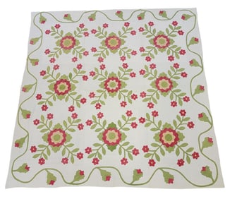 ROSE OF SHARON APPLIQUE QUILT