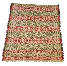 JACQUARD COVERLET