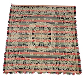 JACQUARD COVERLET