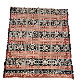 JACQUARD COVERLET