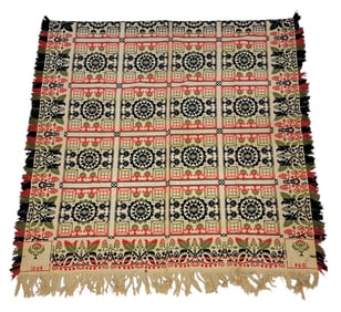JACQUARD COVERLET