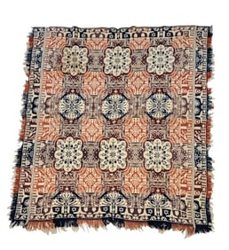 MASONIC JACQUARD COVERLET