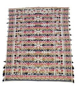 JACQUARD COVERLET