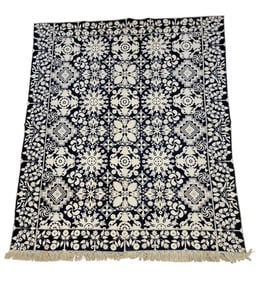 JACQUARD COVERLET