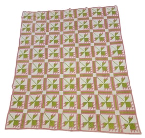 OHIO FLORAL APPLIQUE QUILT