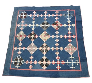 NINE PATCH PIECED QUILT