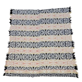JACQUARD COVERLET