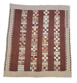 PIECED NINE PATCH QUILT