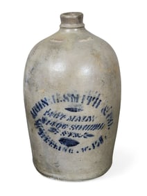 JOHN L. SMITH & CO, WHEELING, WEST VIRGINIA MERCHANT JUG
