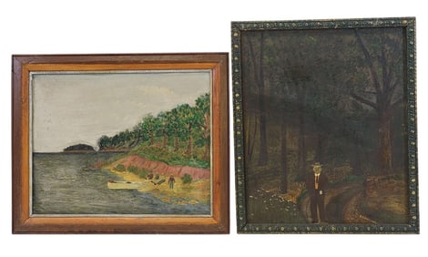 TWO PAINTINGS BY EARL H. BEYMER (OHIO, 1890-1975)