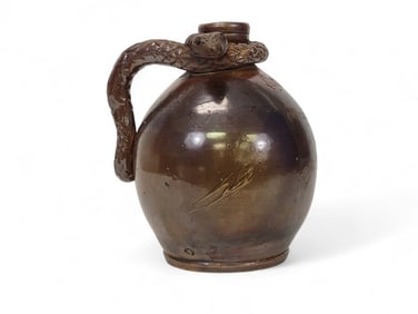 ANNA POTTERY "LITTLE BROWN" SNAKE JUG