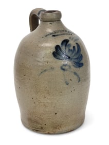 COWDEN & WILCOX, HARRISBURG STONEWARE JUG