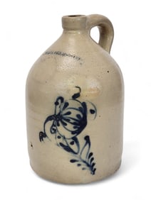 WHITE & CO, BINGHAMTON) STONEWARE JUG