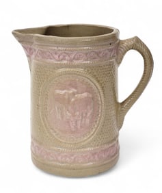 COW PITCHER WITH UNUSUAL GLAZE