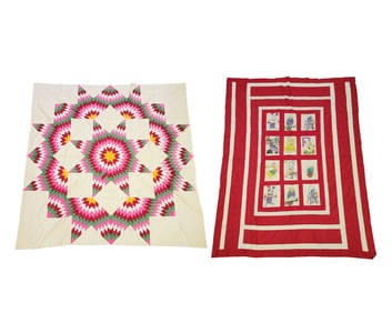 "BROKEN STAR" & NURSERY RHYME QUILT TOPS