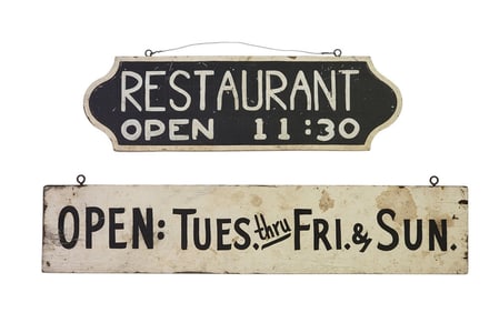 TWO FOLKSY SIGNS