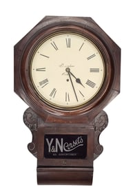 Y & N CORSETS ADVERTISING CLOCK