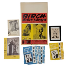 MAGICIAN MCDONALD BIRCH SHOW POSTER AND PROGRAMS