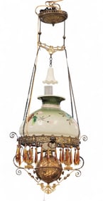 VICTORIAN HANGING PARLOR LAMP