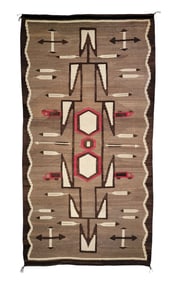NAVAJO WEAVING WITH TRUCK DESIGN