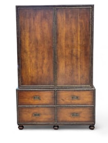 CONTEMPORARY ENTERTAINMENT CABINET/LINEN PRESS