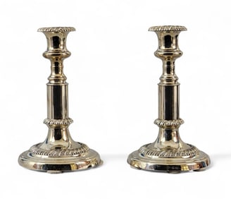PAIR OF NEOCLASSICAL CANDLESTICKS