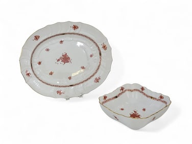 HEREND "CHINESE BOUQUET (RUST)" DINNERWARE