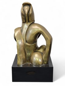 ABSTRACT BRONZE BY SEYMOUR ROSENWASSER (AMERICAN, 1925-2012)