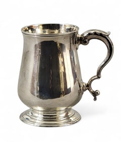 GEORGE III SILVER MUG OR CANN
