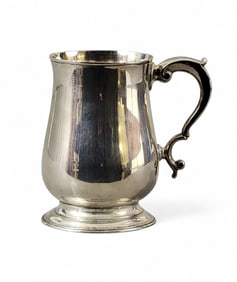 GEORGE III SILVER MUG OR CANN