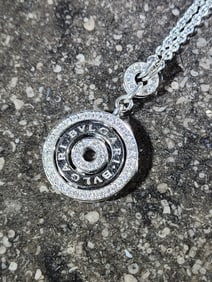 BVLGARI ASTRALE CERCHI GOLD & DIAMOND NECKLACE