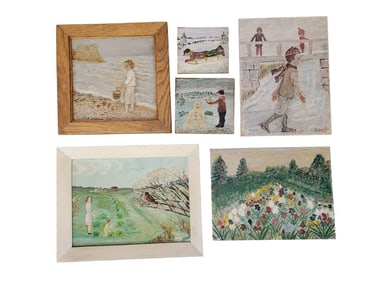 SIX PAINTINGS BY EARL HASTINGS BEYMER (OHIO, 1890-1975)