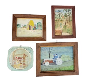 FOUR PAINTINGS BY EARL HASTINGS BEYMER (OHIO, 1890-1975)