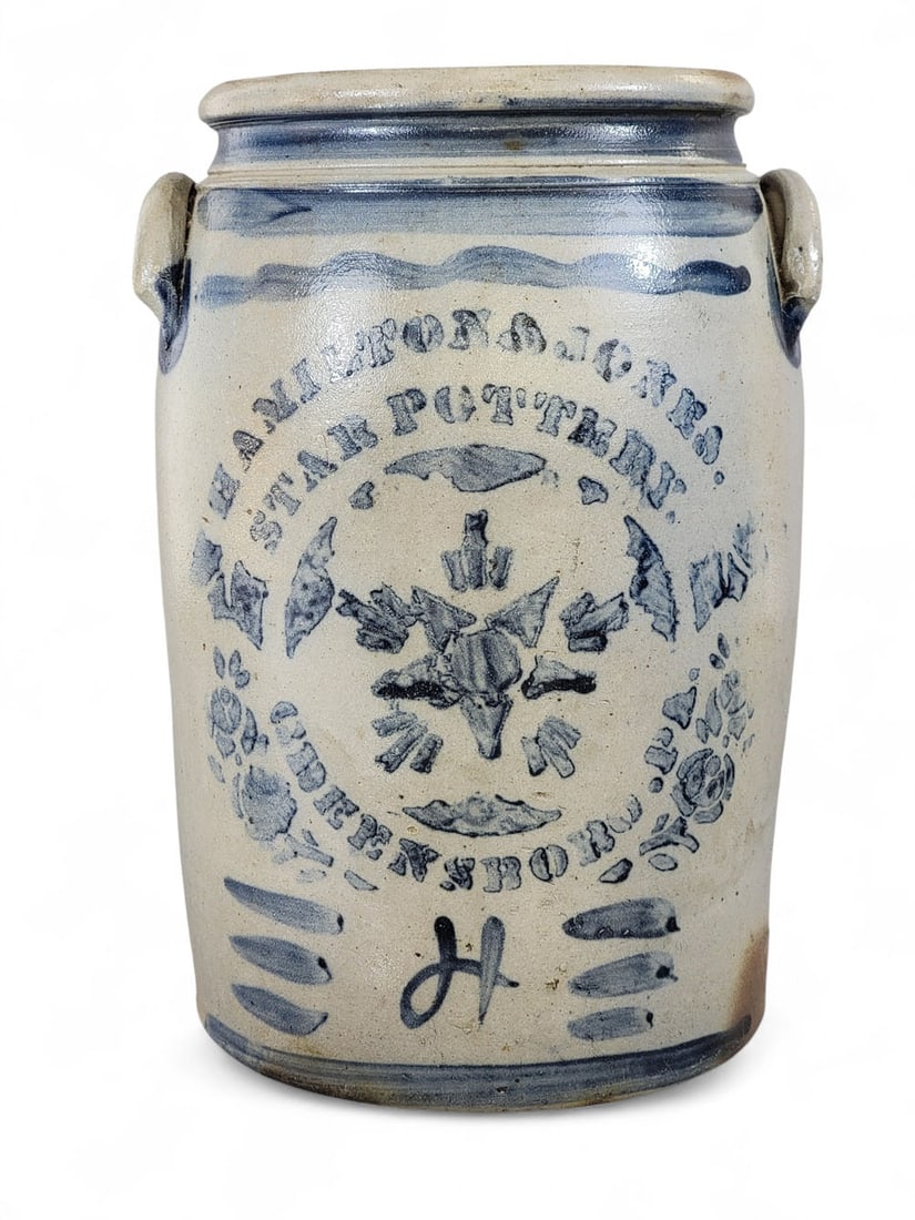WESTERN PENNSYLVANIA DECORATED STONEWARE JAR (1 of 5)