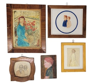 FIVE PAINTINGS BY EARL HASTINGS BEYMER (OHIO, 1890-1975)