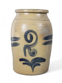 WESTERN PENNSYLVANIA DECORATED STONEWARE JAR