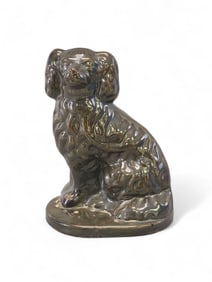 GALESBURG, ILLINOIS STONEWARE SPANIEL
