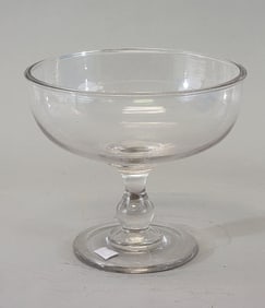 FLINT GLASS COMPOTE