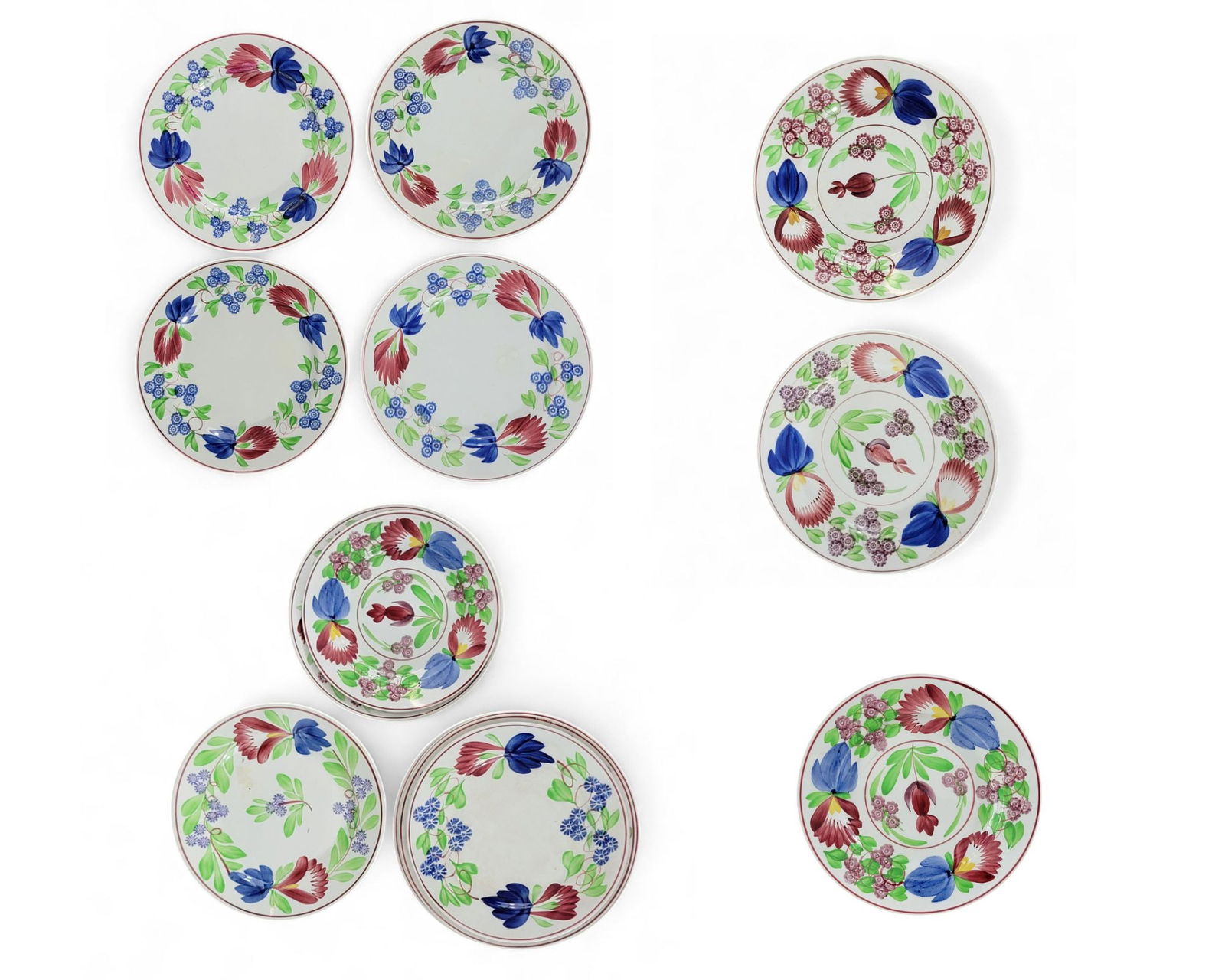 SET OF TEN STICK SPATTERWARE PLATES (1 of 11)