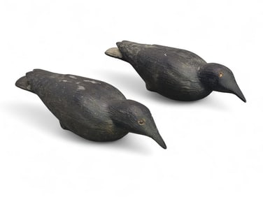 PAIR OF CROW DECOYS