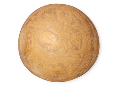 CARVED SAILOR ART PRESENTATION BOWL