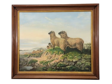 LANDSCAPE WITH SHEEP