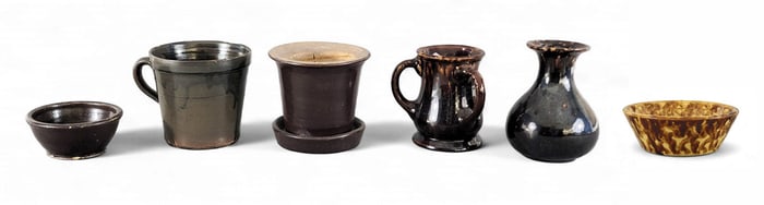 SIX PIECES OF EARLY POTTERY