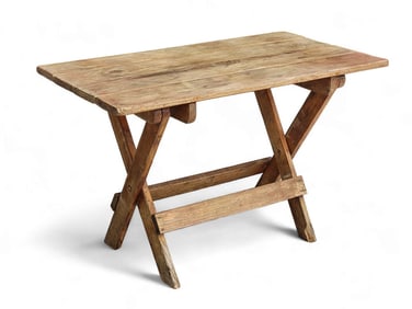 FOLDING SAWBUCK TABLE