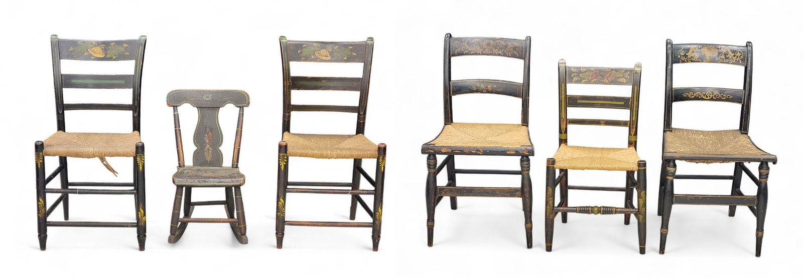 GROUP OF DECORATED CHAIRS (1 of 10)