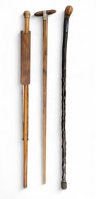 THREE WALKING STICKS