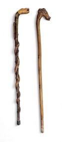 TWO WALKING STICKS
